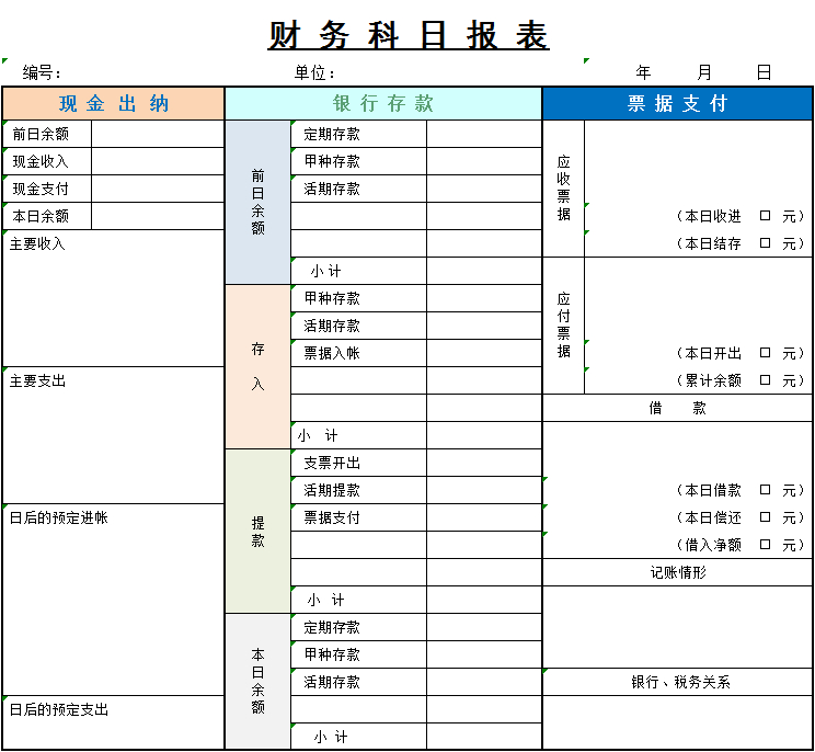 (现金盘点表模板免费下载)(现金盘点表excel模板)