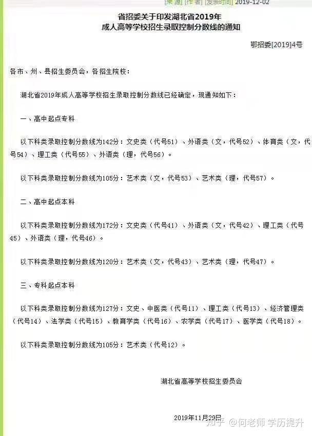 (湖北省成人高考录取结果)(湖北省成人高考录取情况)