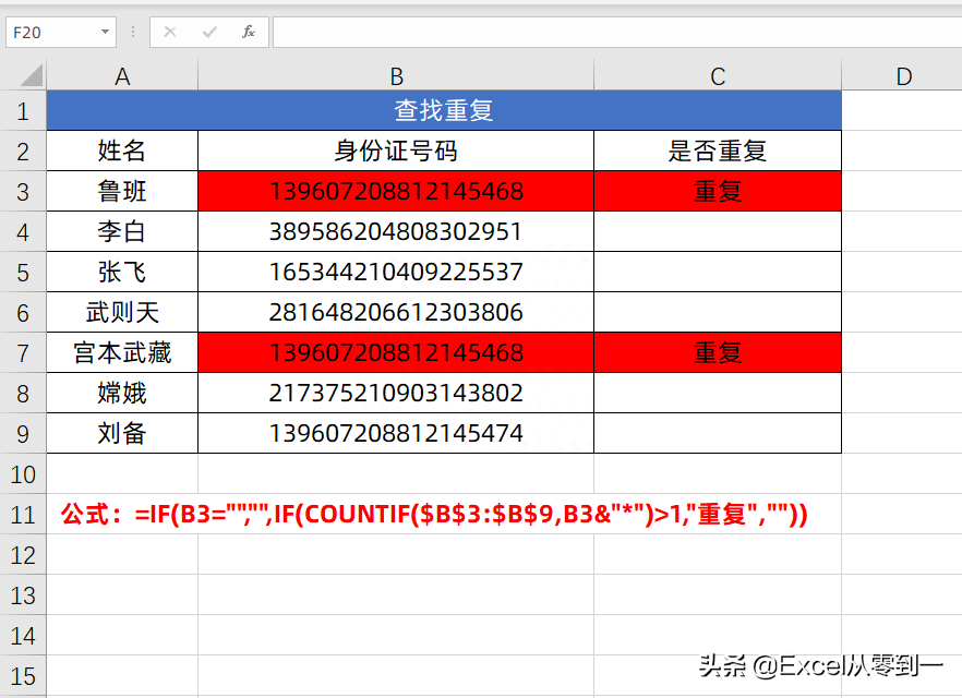 (十个excel必背公式)(excel十大必背公式)